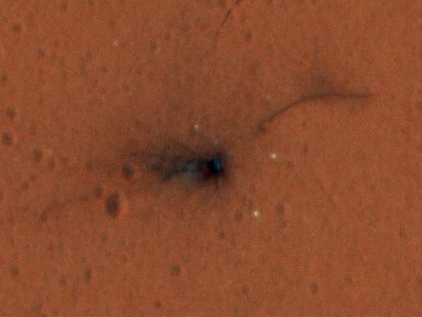 See the 1st Color Photos of Europe Mars Lander's Crash Site